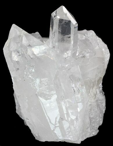 Clear Quartz Crystal Cluster - Brazil #48626